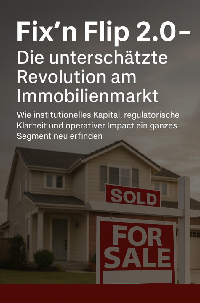Quantum Investments - Fix'n Flip 2.0-Die unterschätzte Revolution am Immobilienmarkt
Wie institutionelles Kapital, regulatorische Klarheit und operativer Impact ein ganzes Segment neu erfinden